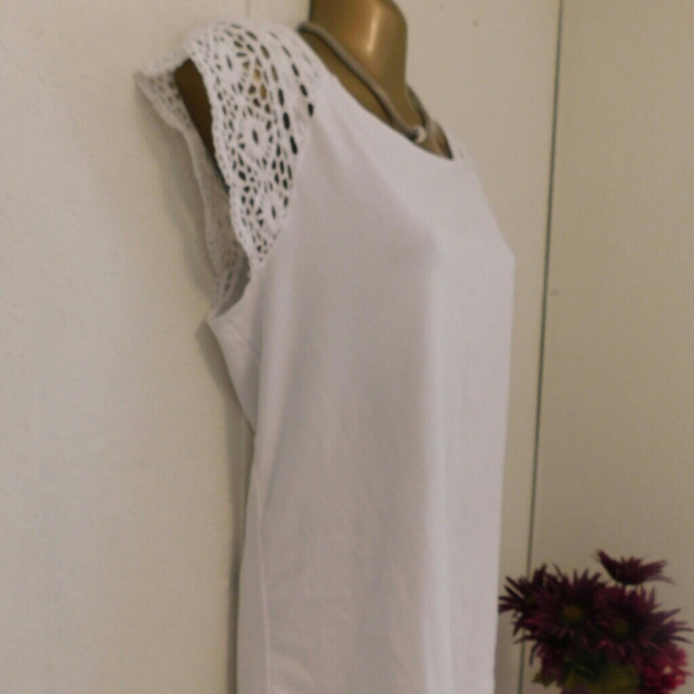 Ralph Lauren white top blouse sleeveless - Picture 4 of 4
